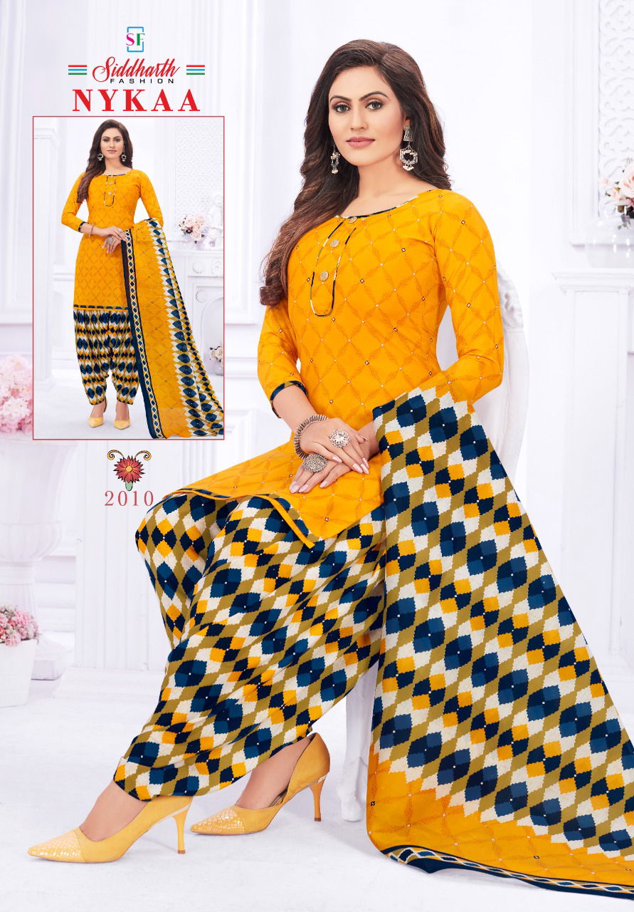 Siddharth Nykaa 2 Casual Daily Wear Cotton Printed Dress Material Collection
